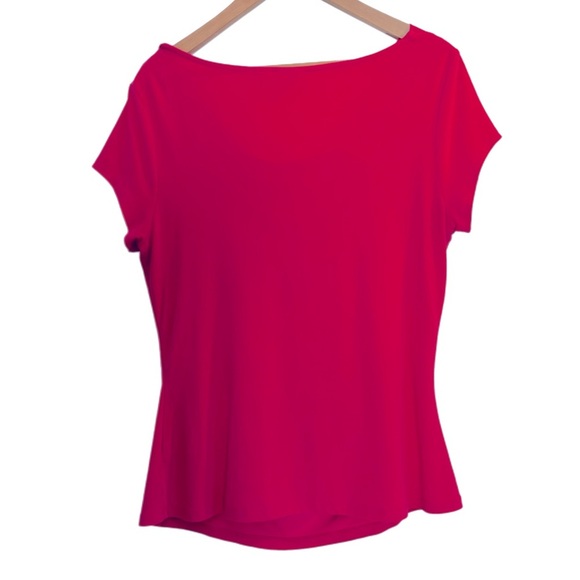 Cato bright pink cowl neck short sleeve knit blouse - Picture 2 of 3